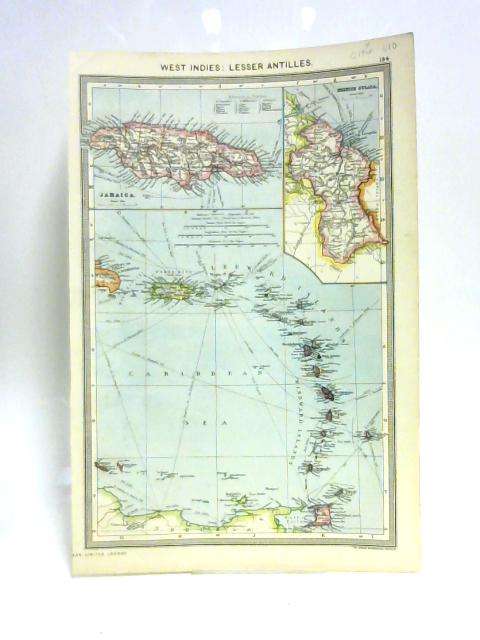 Map of West Indies: Lesser Antilles By Unknown