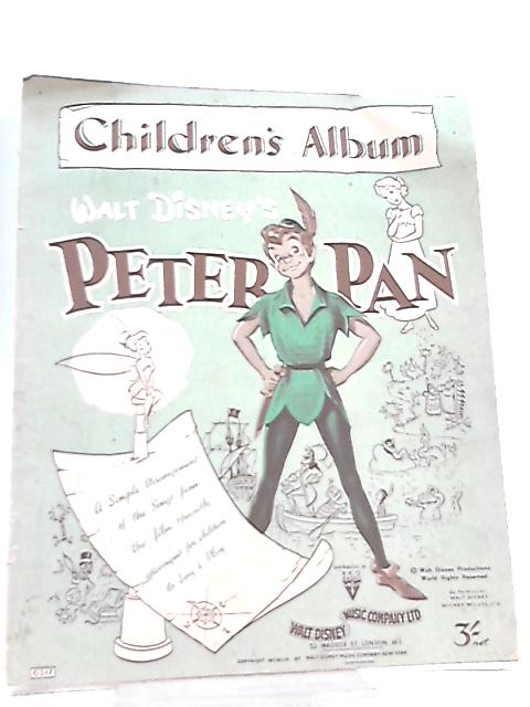 Walt Disney's Peter Pan Children's Album By Sammy Cahn et al