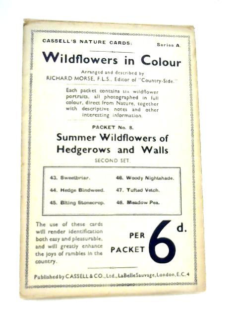 Wildflowers in Colour Packet No. 8Second Set (Cassell's Nature Cards Series A) By Richard Morse
