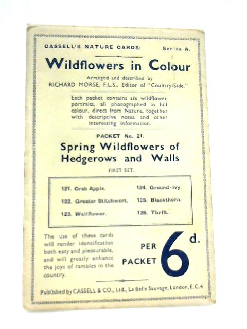 Wildflowers in Colour Packet No. 21 First Set (Cassell's Nature Cards Series A) By Richard Morse