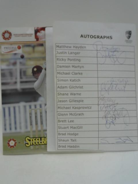 Northamptonshire vs Australia 20th and 21st August 2005 - Signed programme By Anon