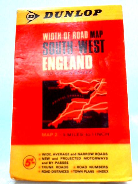 Width of Road Map South-West England and South Wales