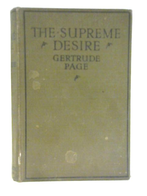 The Supreme Desire By Gertrude Page