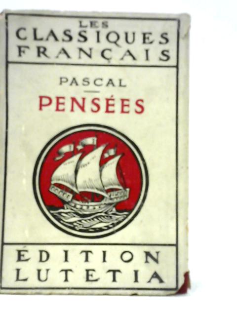 Pensees Blaise Pascal 1932 Id 37209 Ebay