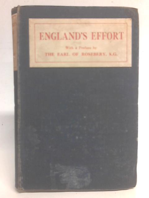 England's Effort By Mrs. Humphrey Ward