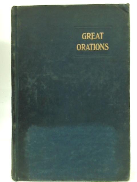 Great Orations von Arnold Wright Ed