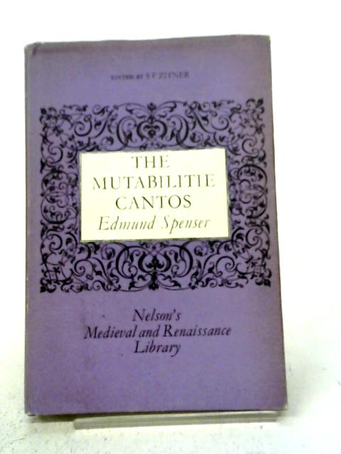 The Mutabilitie Cantos By Edmund Spenser
