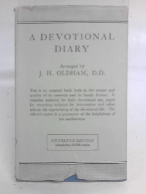 A Devotional Diary By J H Oldham