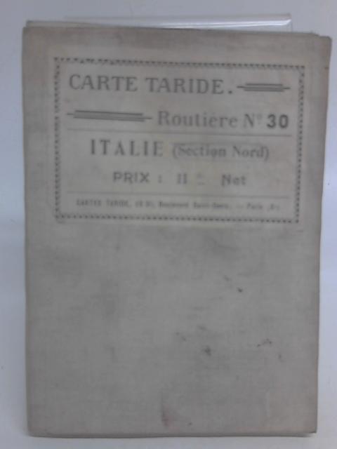 Carte Taride Routiere No.30 Italie (section Nord) By J Casanova