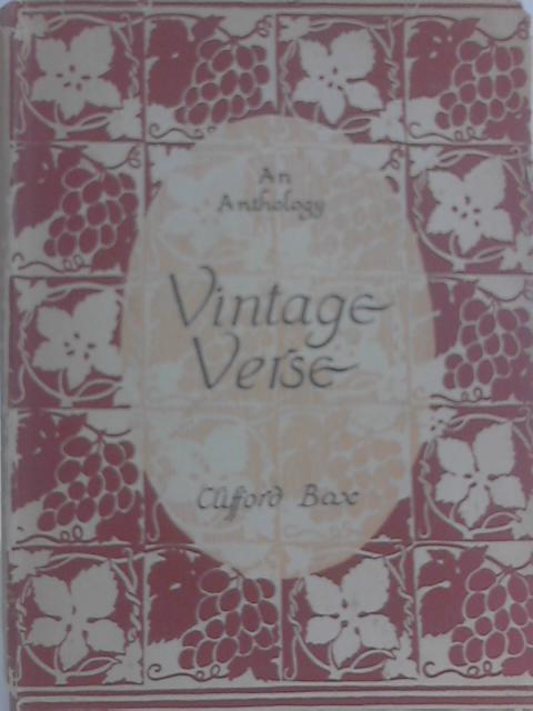 Vintage Verse: An Anthology of Poetry in English