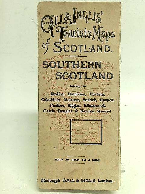 Gall & Inglis' Tourist Map of Scotland - Southern Scotland By Unstated