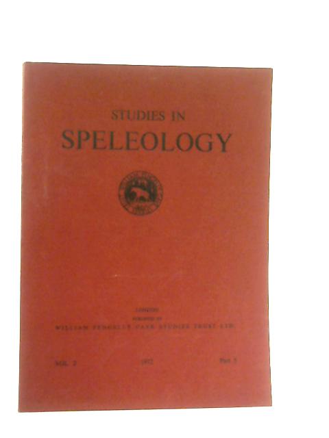 Studies in Speleology Vol 2 Part 5 October 1972 By Various