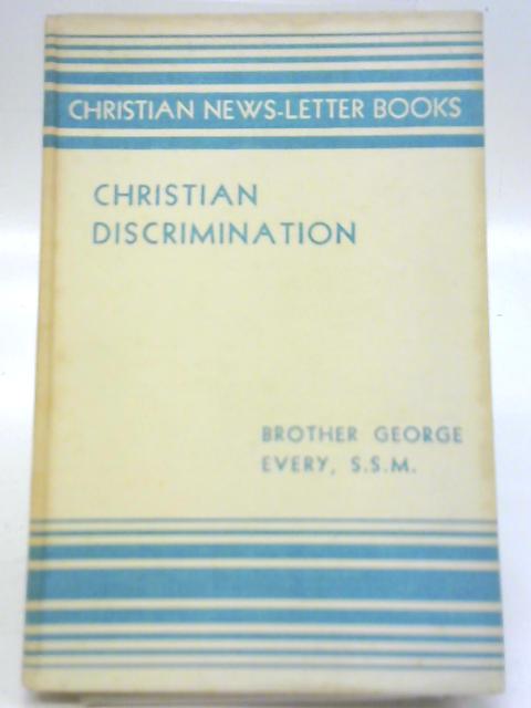 Christian Discrimination By George Every