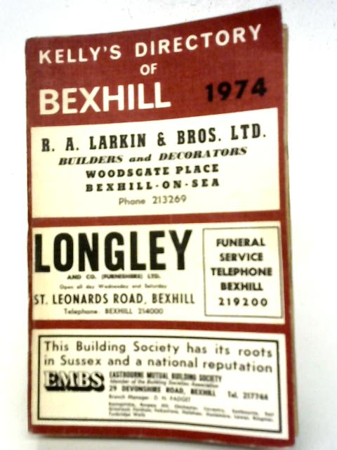 A4 Kelly's Directory Bexhill 1913 