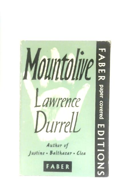 Mountolive By Lawrence Durrell