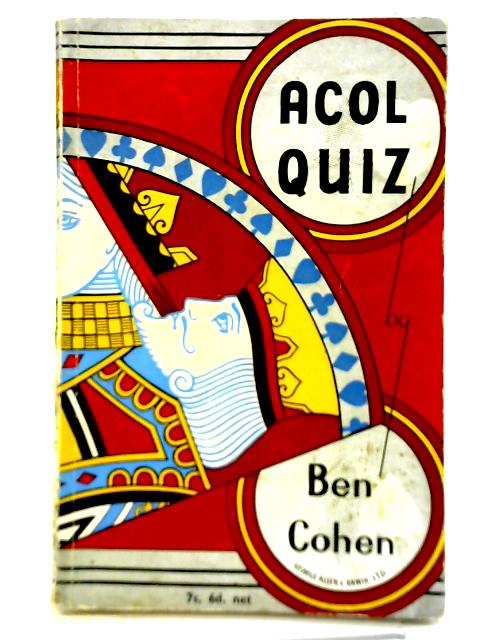 Acol Quiz By Ben Cohen