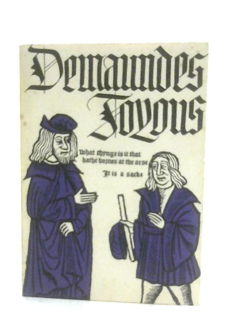 The Demaundes Joyous By Wardroper John (Ed. & Intro.)