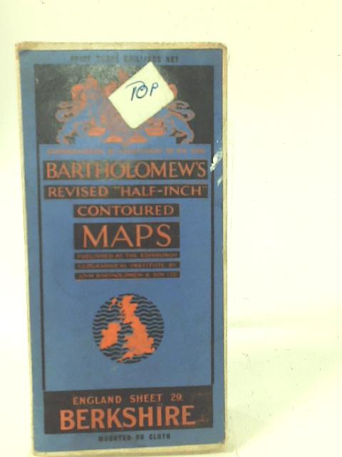 Bartholomew's Revised 'Half-Inch' Contoured Maps: Berkshire By John Bartholomew & Son