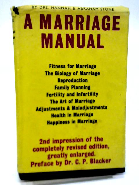 A Marriage Manual By Hannah M. Stone