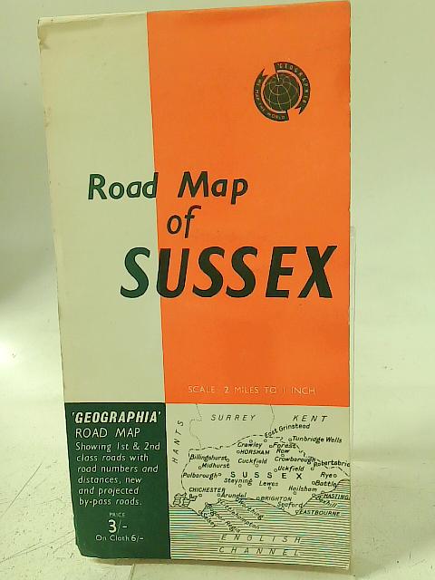 Road Map of Sussex By Unstated