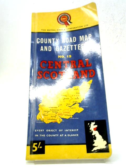 Country Road Map and Gazetteer No.19, Central Scotland By K. G. Cleveley Ed.