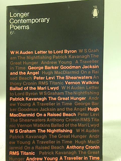 Longer Contemporary Poems (Poets S.) By None stated
