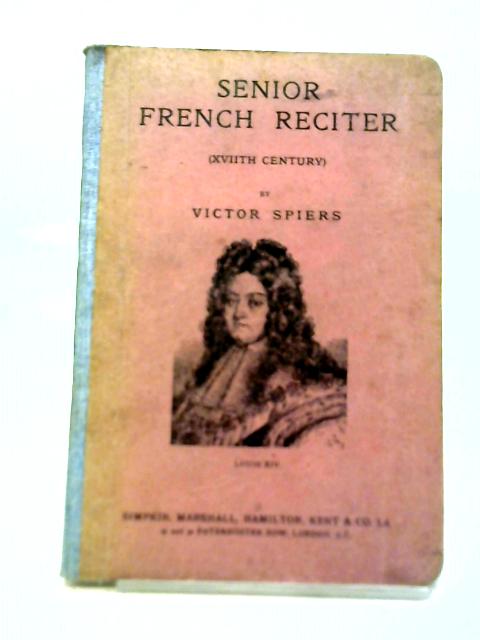 Senior French Reciter By Victor Spiers
