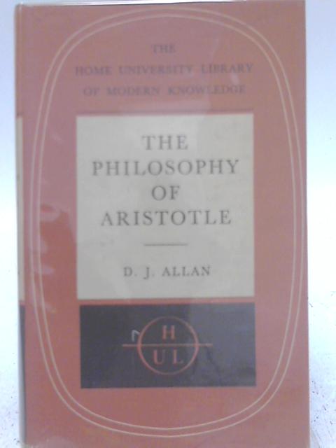 The Philosophy of Aristotle (no.222)) par Donald James Allan