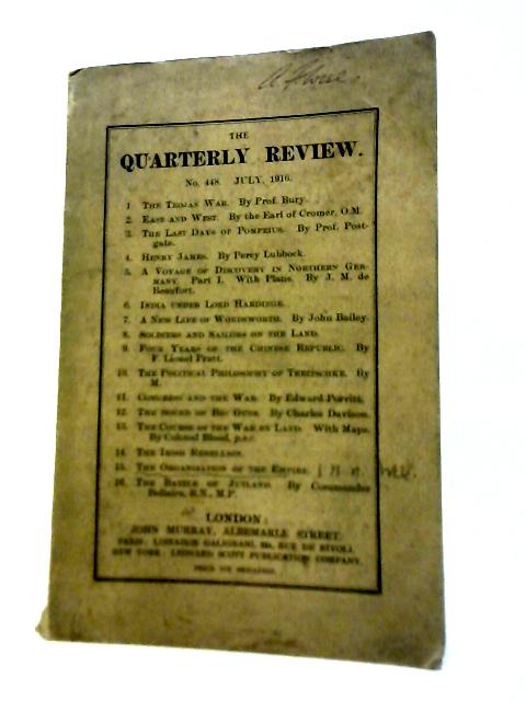 The Quarterly Review No 448 - July 1916 By Various