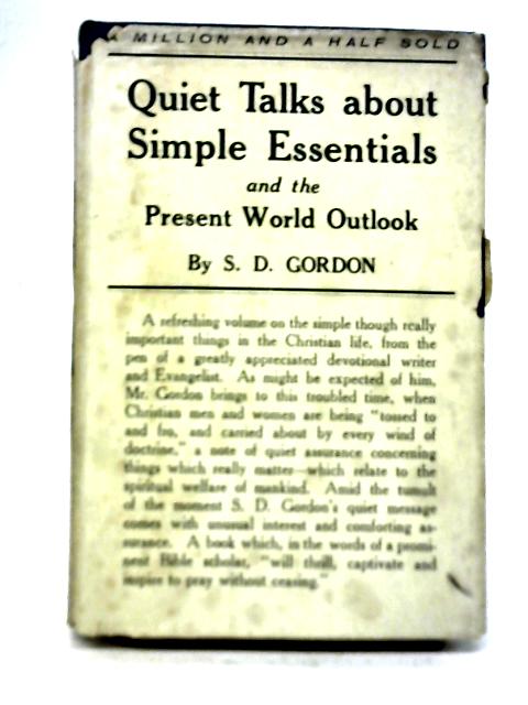 Quiet Talks About Simple Essentials By SD Gordon