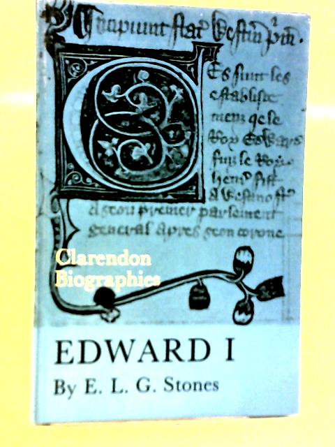 Edward I By E. L. G. Stones