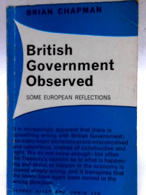 British Government Observed By Brian Chapman