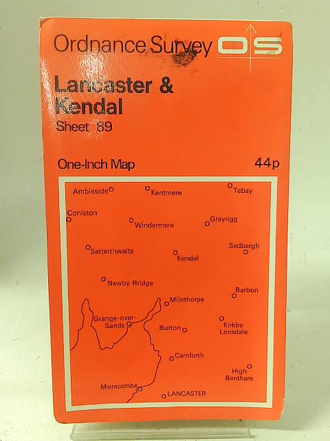 Ordnance Survey Sheet 89 Lancaster & Kendal By Ordnance Survey