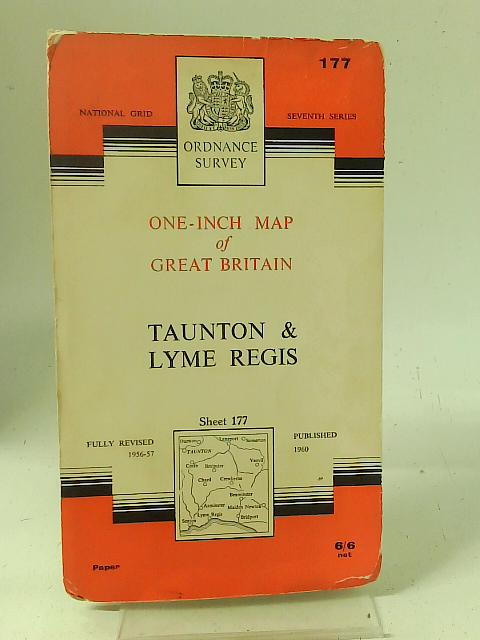 Taunton and Lyme Regis Ordnance Survey One-Inch Map of Great Britain Sheet 177 By Ordnance Survey