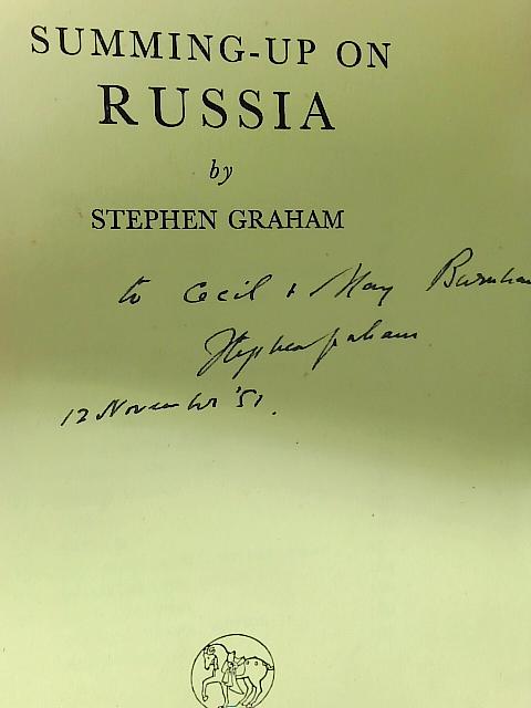 Summing-up on Russia von Stephen Graham