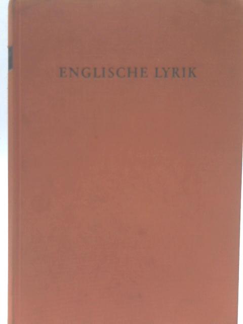Englische Lyrik von Shakespeare bis Dylan Thomas By Willi Erzgrber (ed)