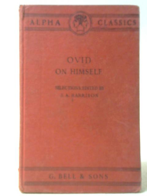 Ovid On Himself von Ovid, J. A. Harrison (ed.)
