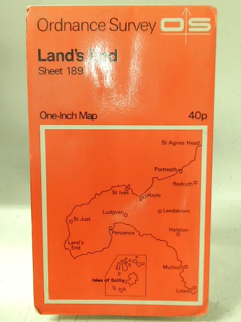 One-inch map of Great Britain: Land's End Sheet 189 von Ordnance Survey