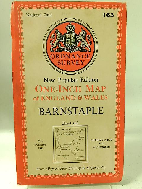 Barnstaple. Sheet 163 von Ordnance Survey