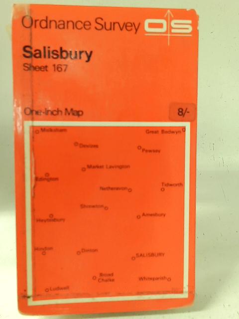 One-Inch Map of Great Britain Sheet 167 Salisbury von Ordnance Survey