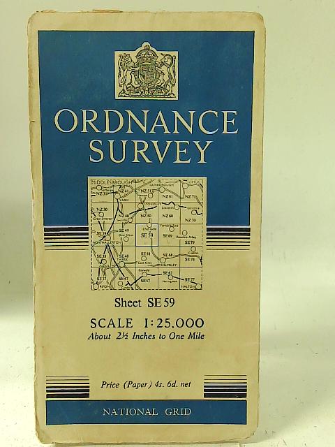 Ordnance Survey Sheet SE 59 Yorkshire By Ordnance Survey