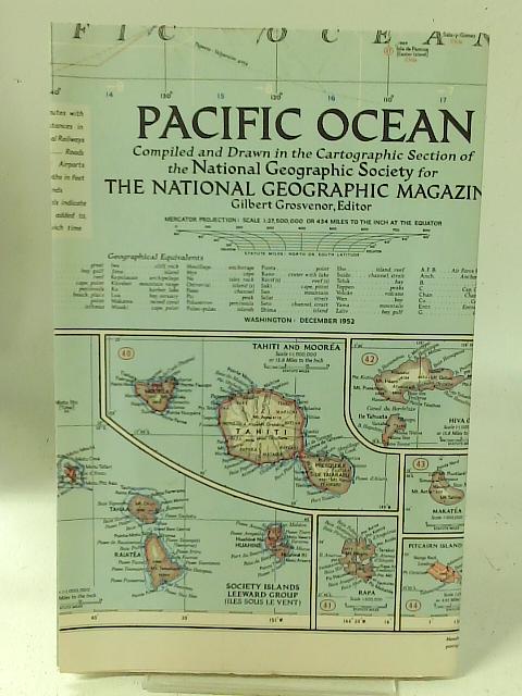 Map Of Pacific Ocean. The National Geographic Magazine Vol CII No 6 (Map Only) von G Grosvenor (ed)