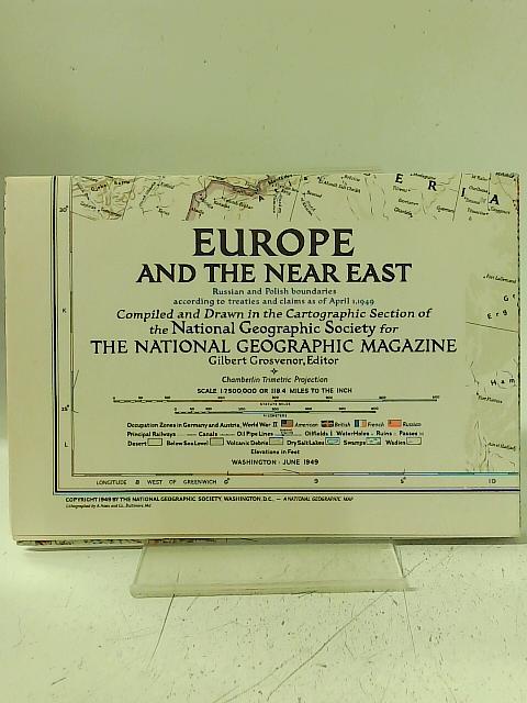 Map of Europe and the Near East By National Geographic