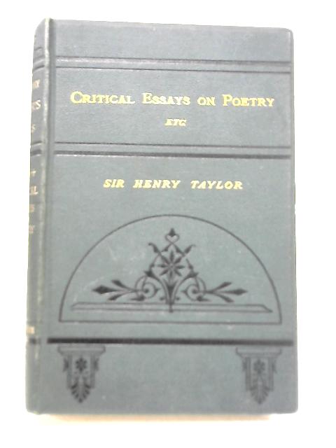 The Works of Sir Henry Taylor Vol.V By Sir Henry Taylor