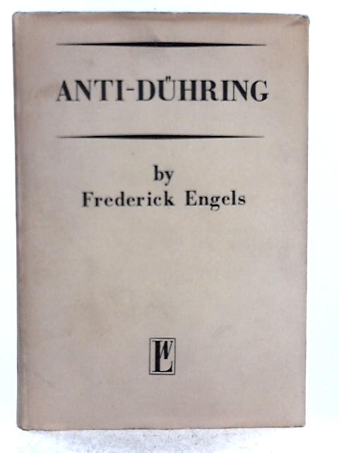 Herr Eugen Duhring's Revolution in Science par Frederick Engels