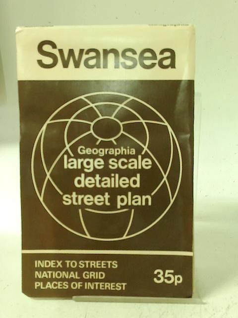 Large Scale Detailed Street Plan Of Swansea By Geographia