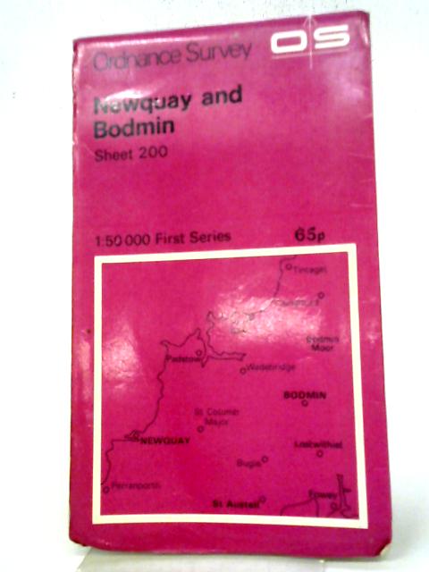 Ordnance Survey Map Sheet 200 Newquay and Bodmin By Ordnance Survey