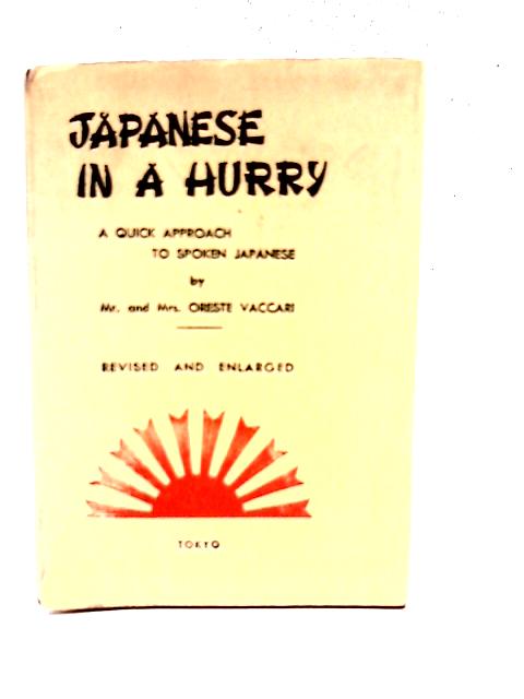 Japanese in a Hurry By Oreste and Enko Elisa Vaccari