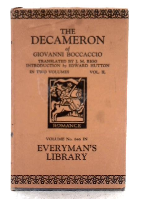 The Decameron, Volume II By Giovanni Boccaccio