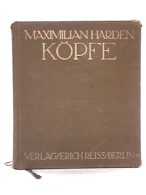 Köpfe By Maximilian Harden